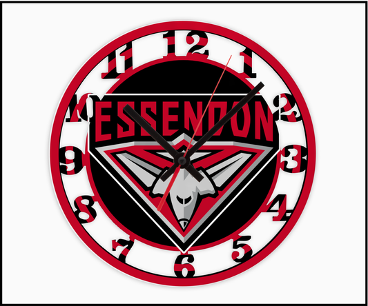 Essendon 3D Numbered Clock (001)