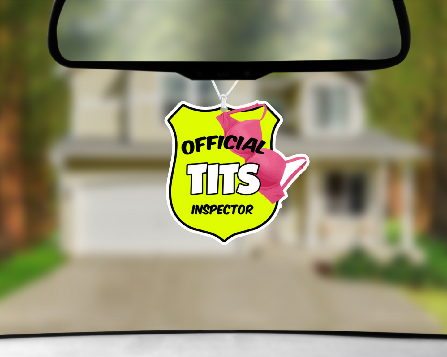 Official Tits Inspector Car Air Freshener