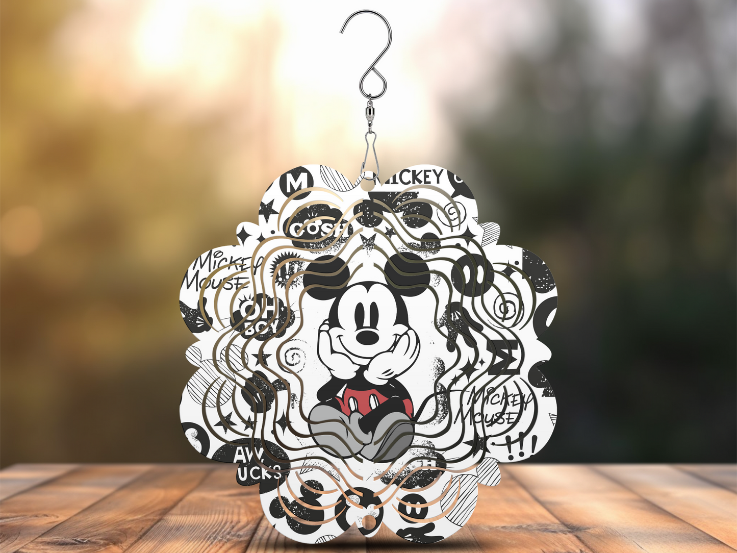 Oh Shucks Mickey Wind Spinner