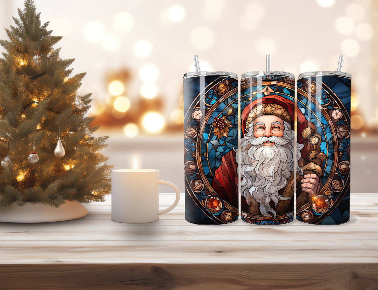 Old School Santa Tumbler