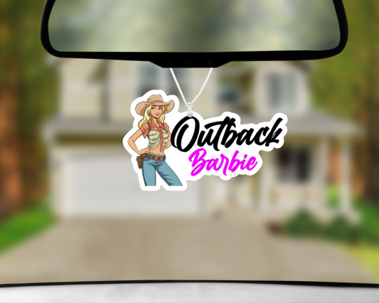 Outback Barbie Car Air Freshener