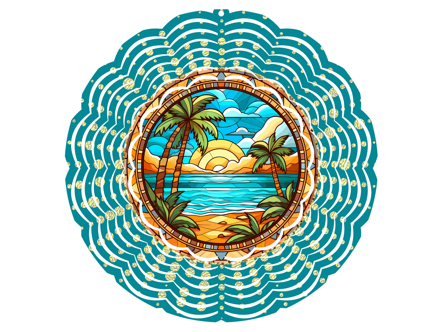 Palm Tree Wind Spinner