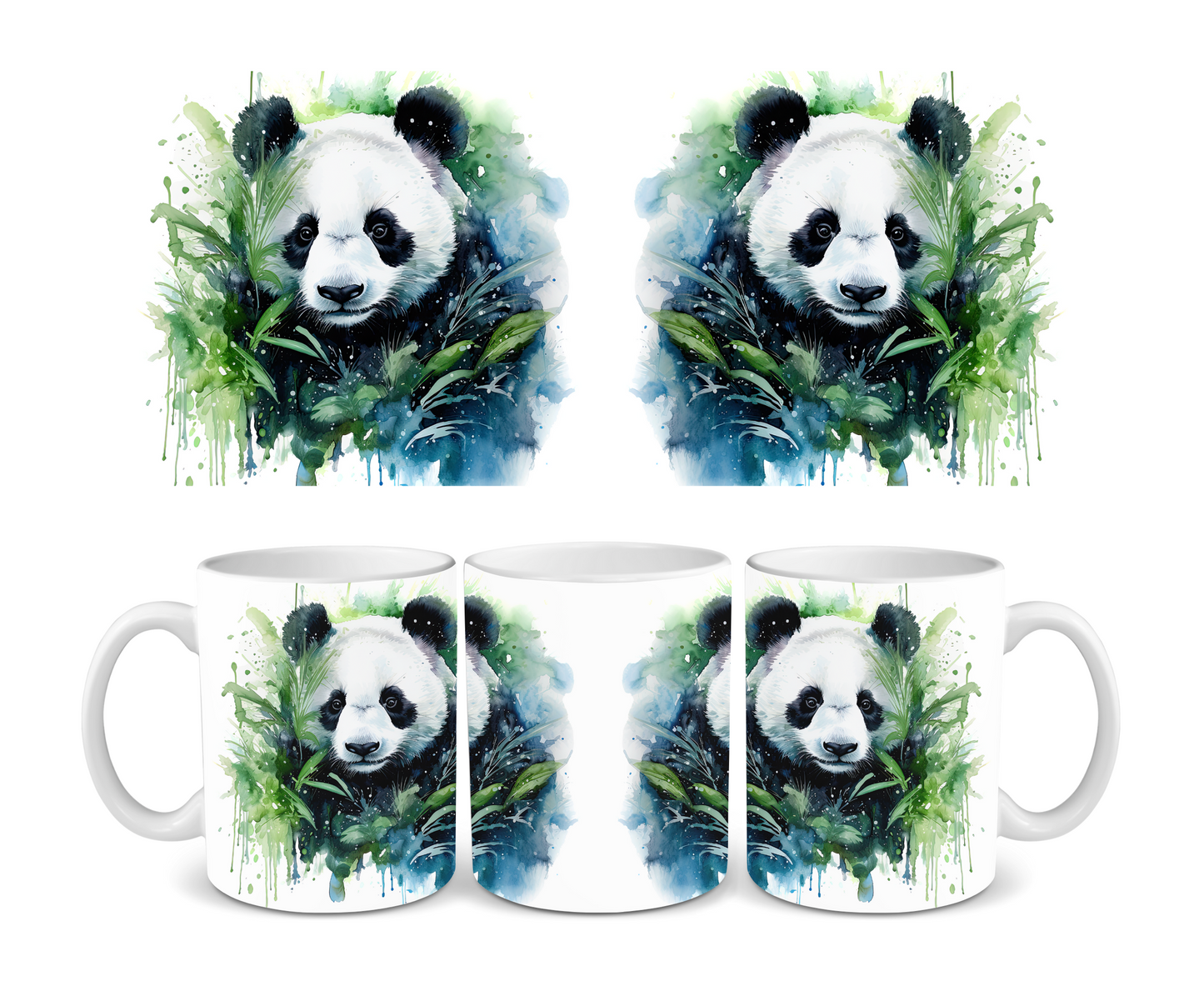 Panda Bamboo Ceramic Mug