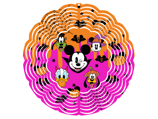 Pink Mickey Wind Spinner