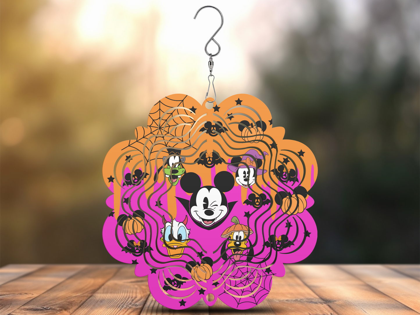 Pink Mickey Wind Spinner