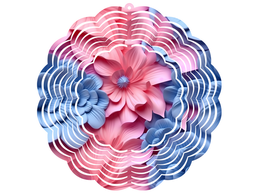 Pinks & Blues Wind Spinner