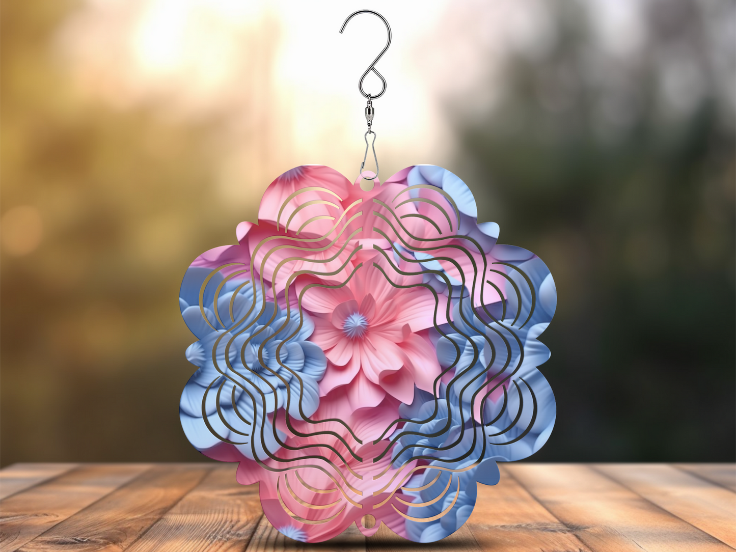 Pinks & Blues Wind Spinner