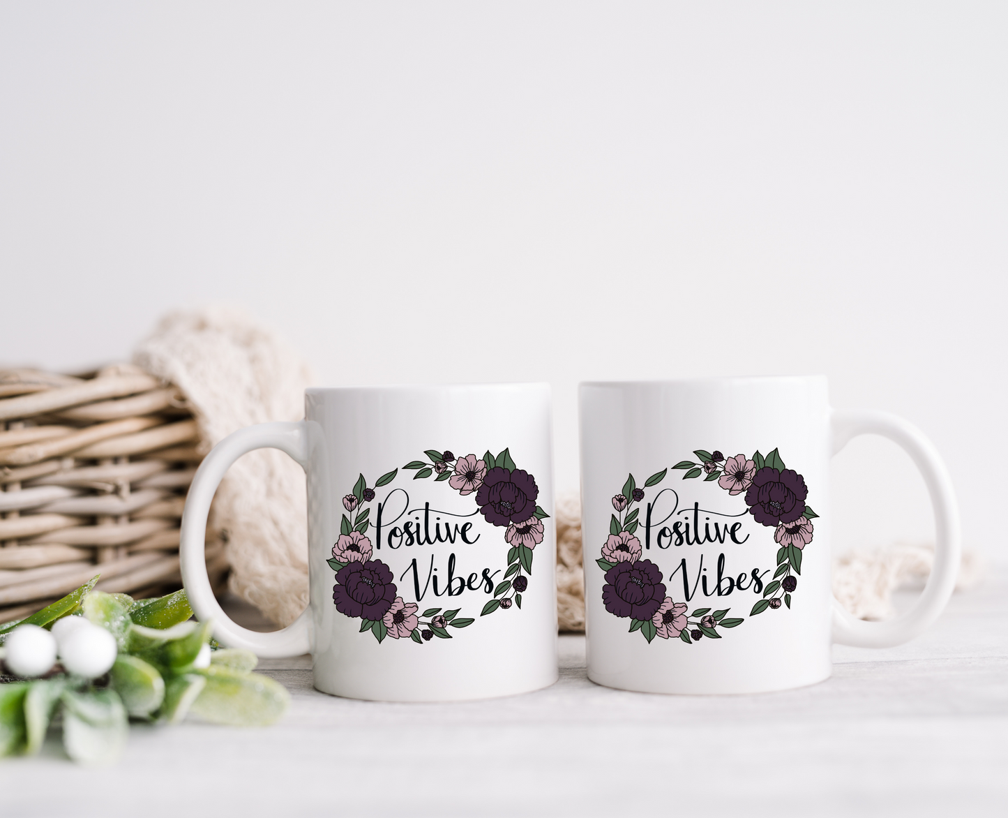 Positive Vibes Ceramic Mug