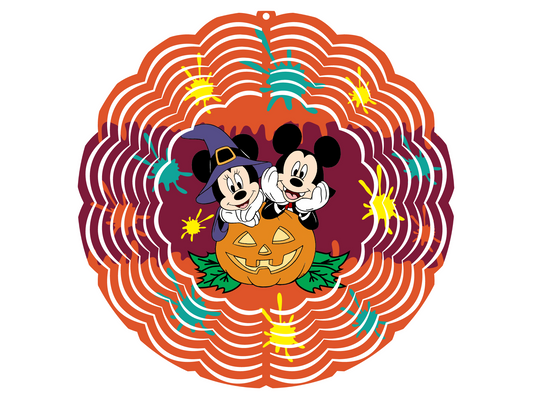 Pumpkin Mickey Wind Spinner