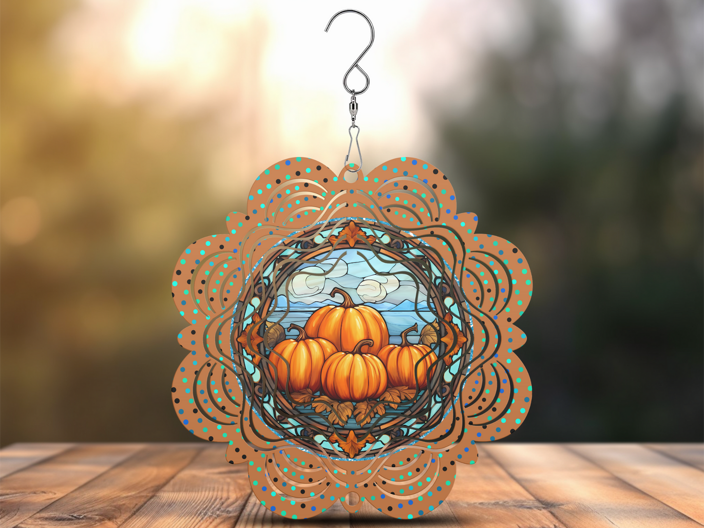 Pumpkin Patch Wind Spinner