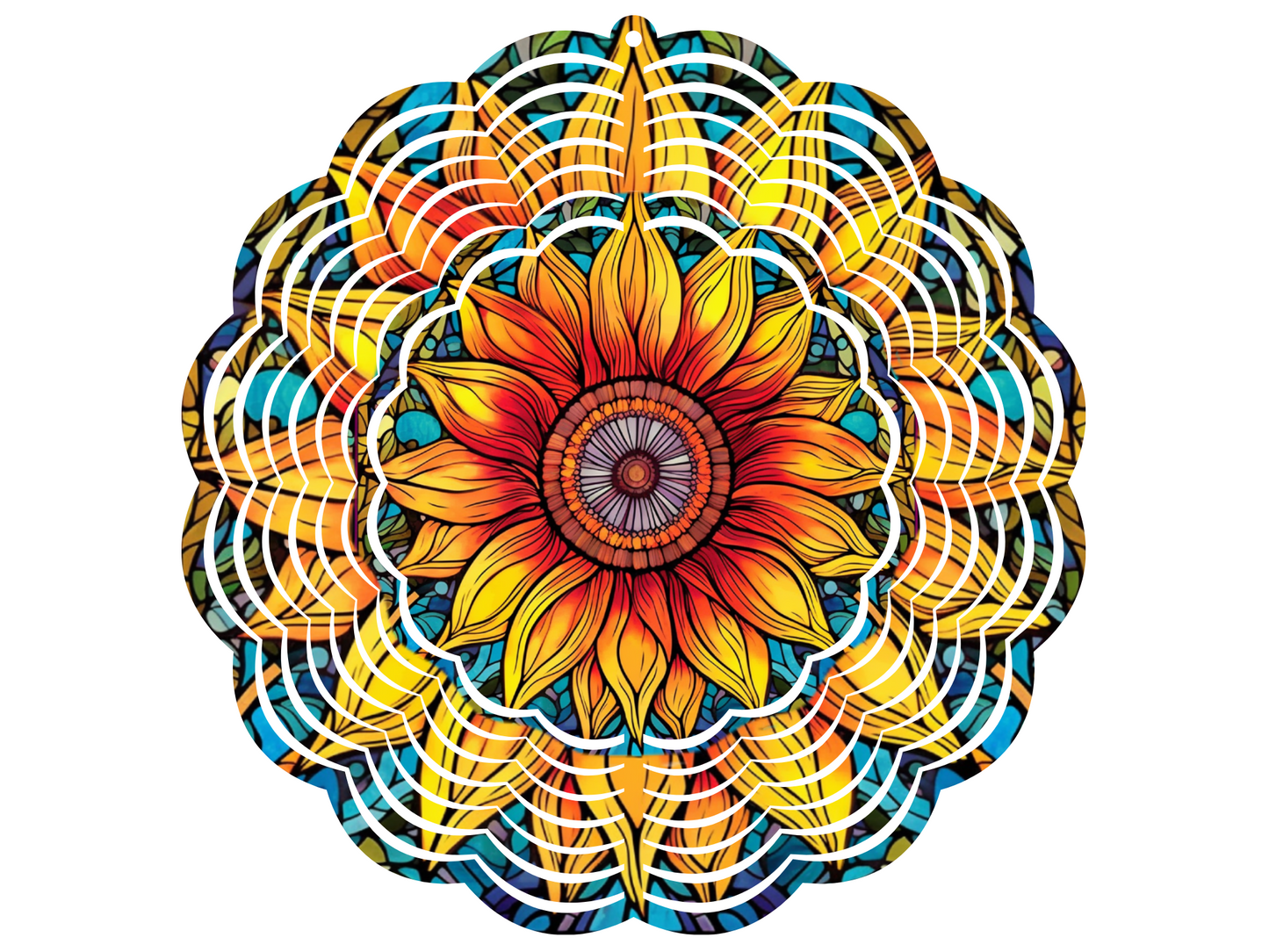 Pure Sunflower Wind Spinner