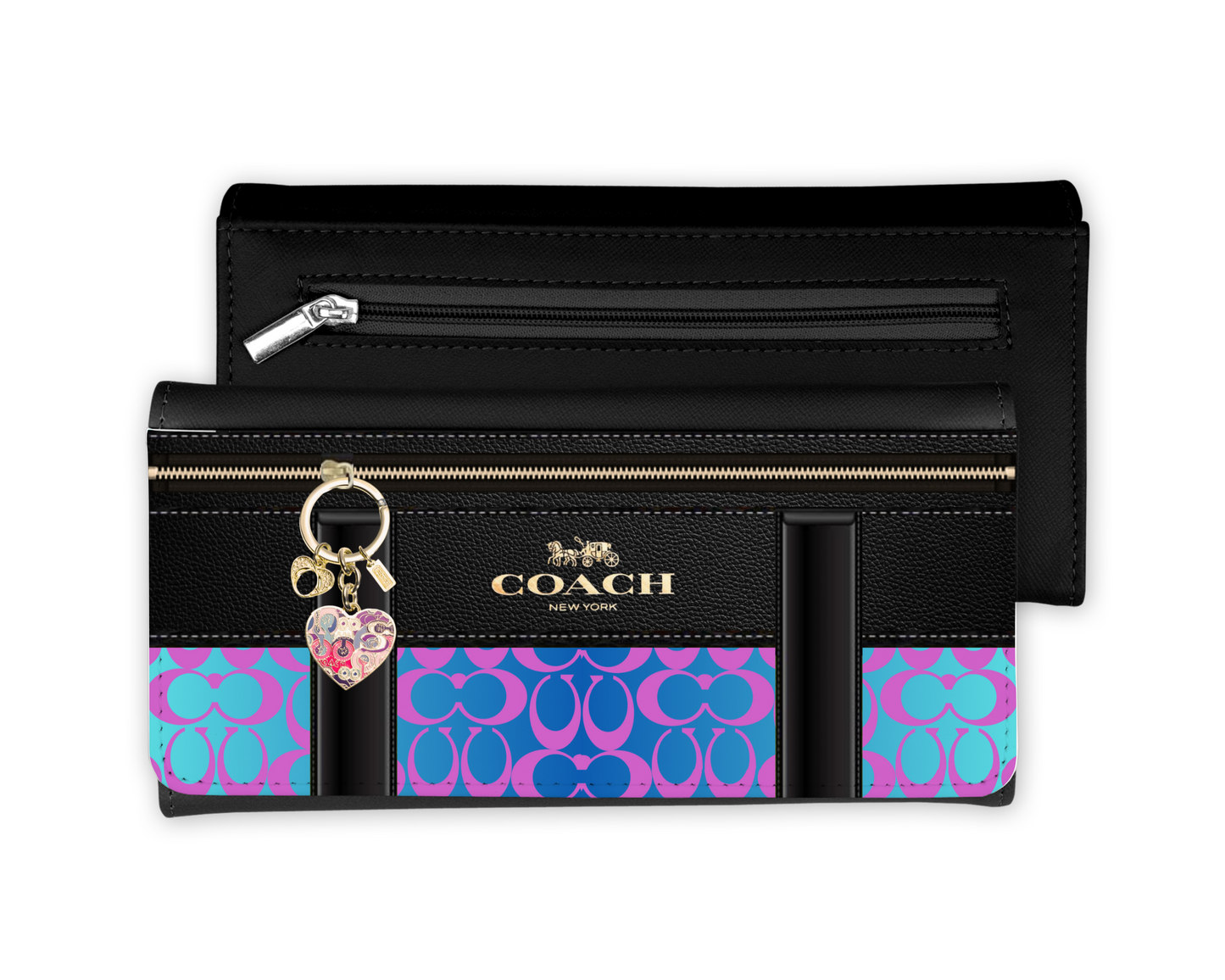 Coach Inspired Leather Purse/Coin Purse (061)