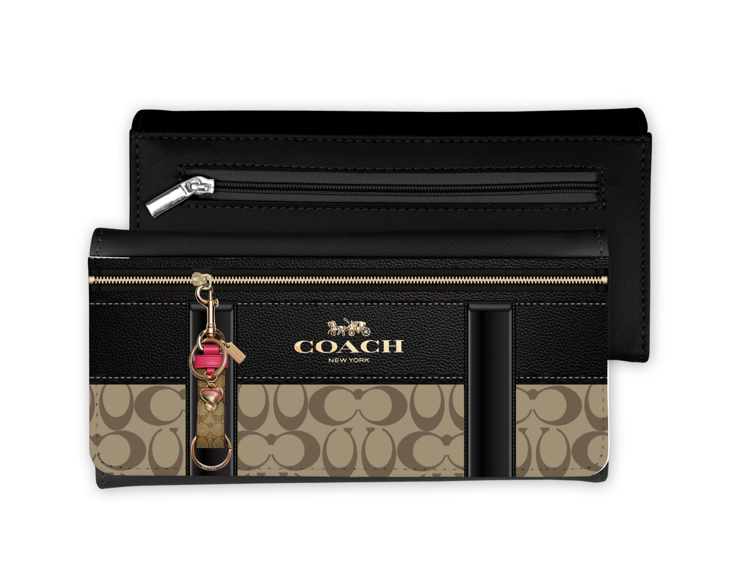 Coach Inspired Leather Purse/Coin Purse (057)