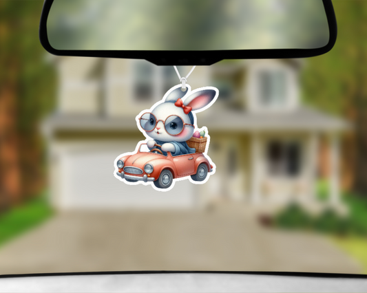 Red Rabbit Racer Car Air Freshener