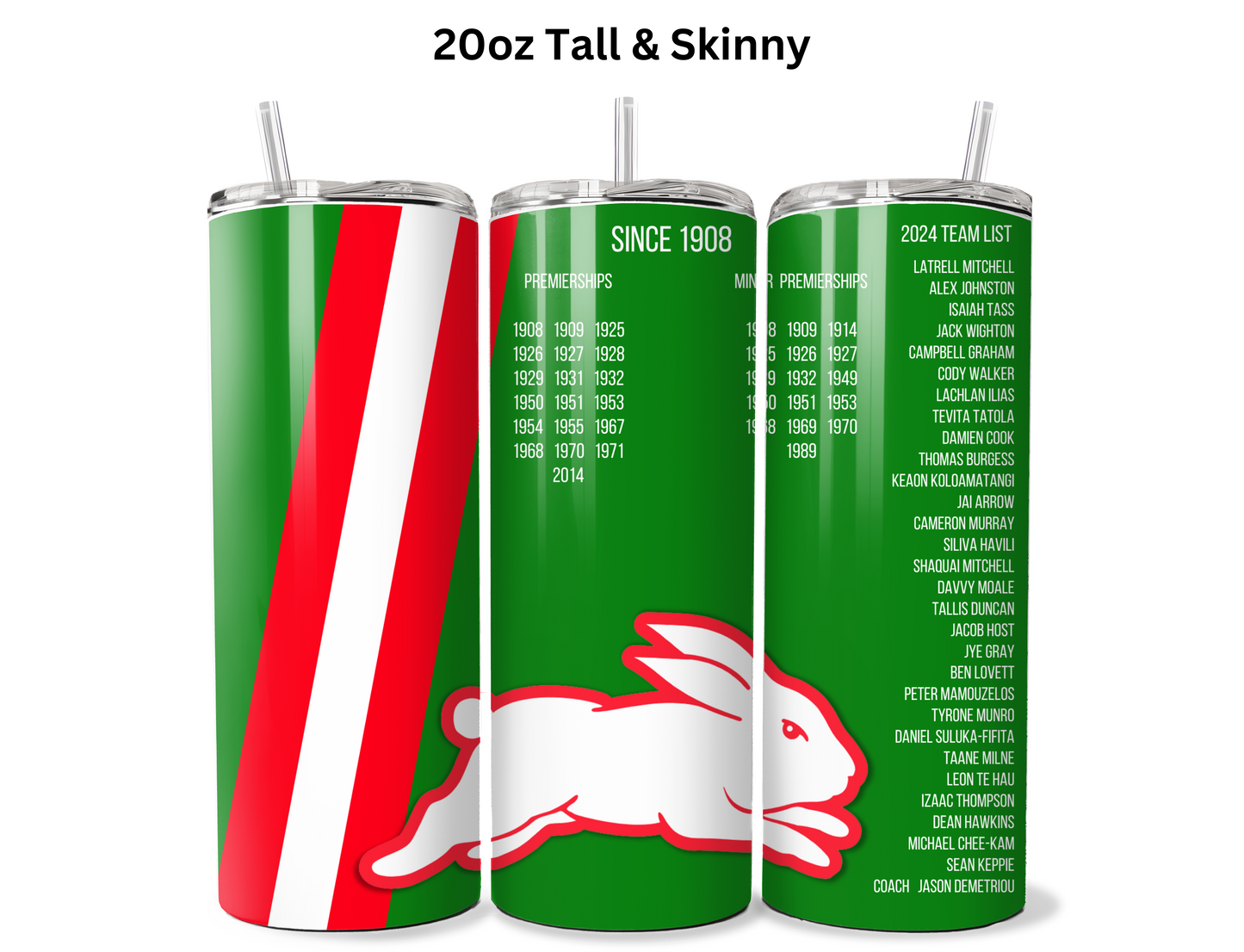 South Sydney Rabbitohs 2024 Fan Tumbler