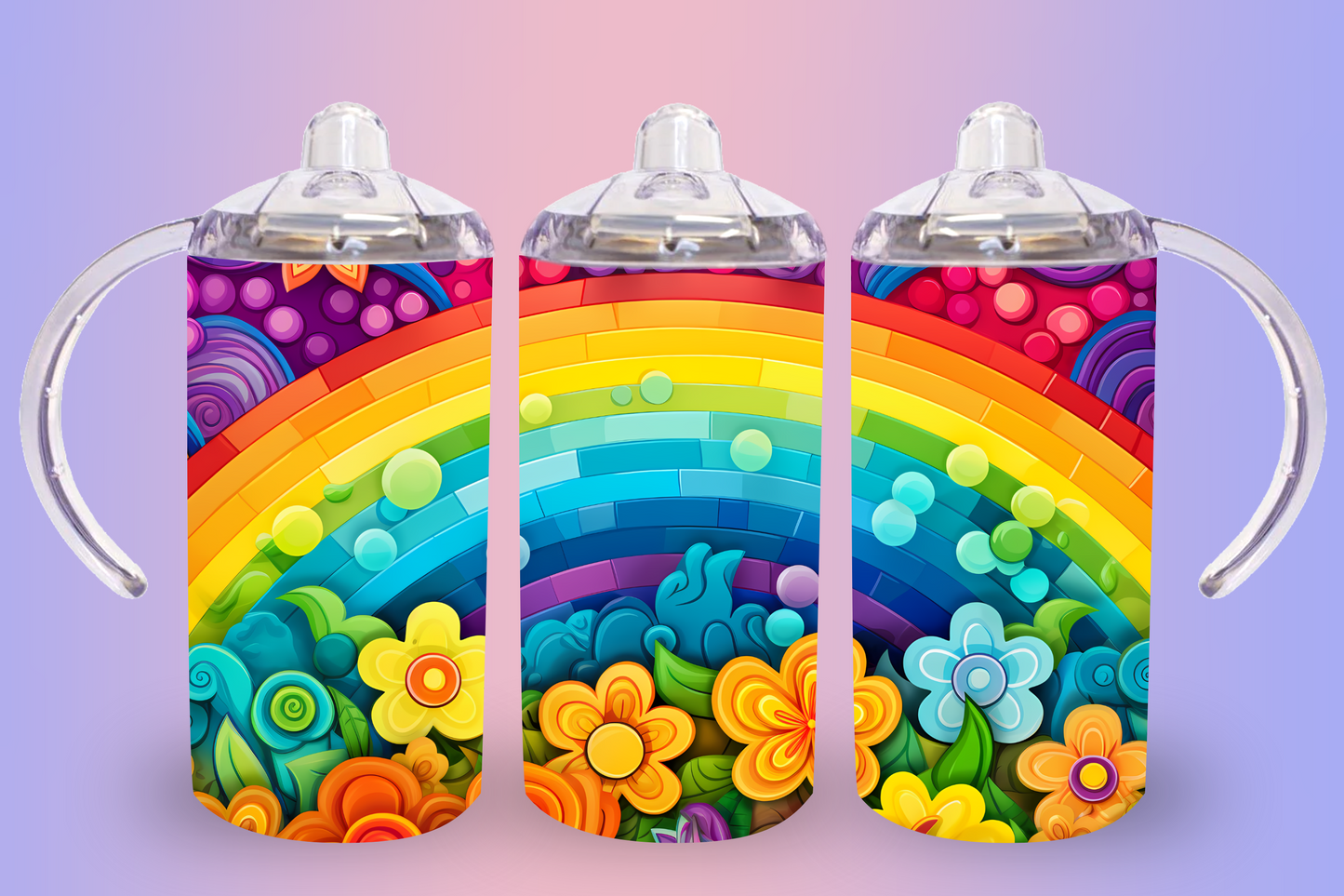 Rainbow Block Sippy Cup / Kids Bottle