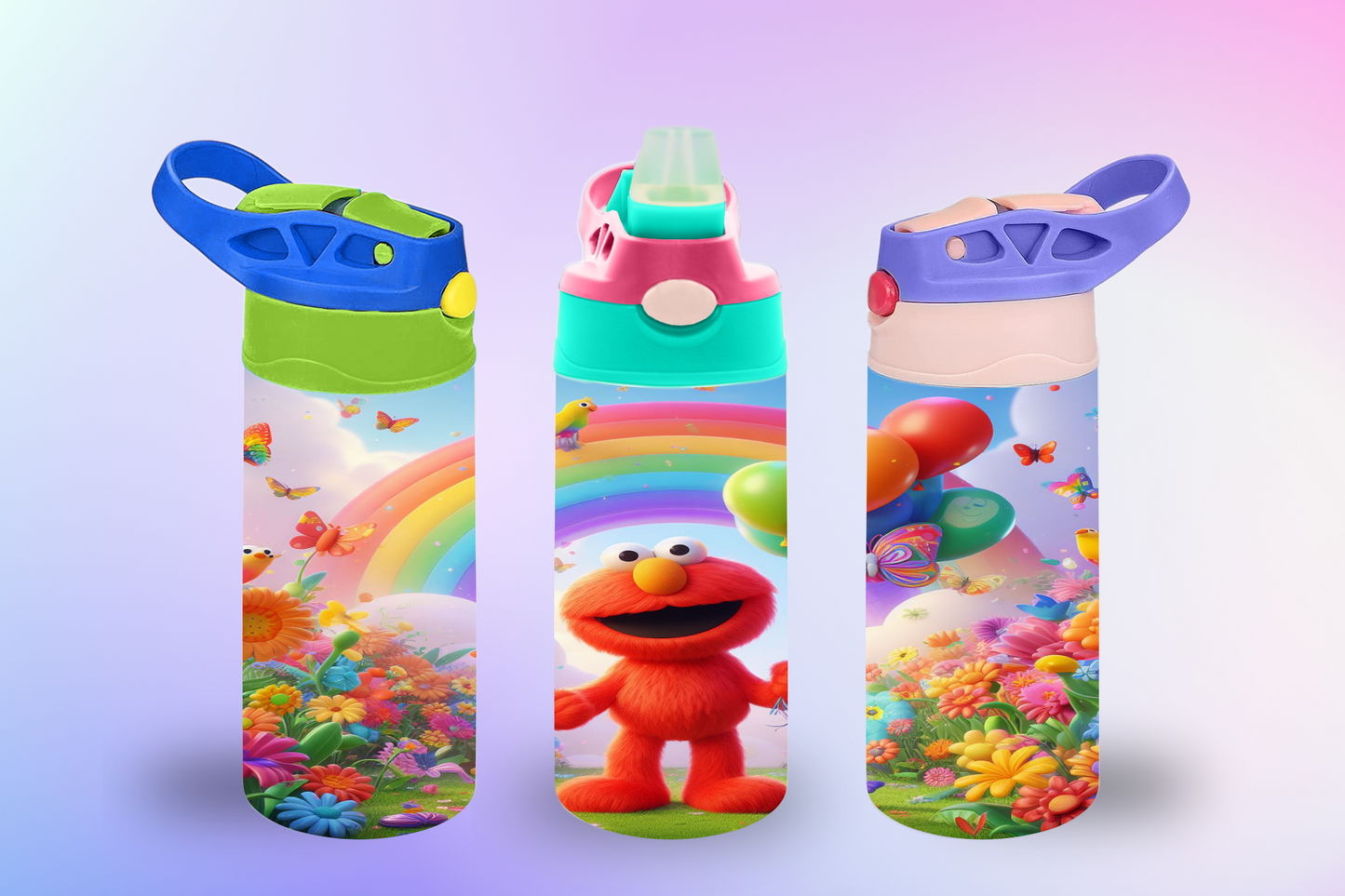 Rainbow Elmo Sippy Cup / Kids Bottle