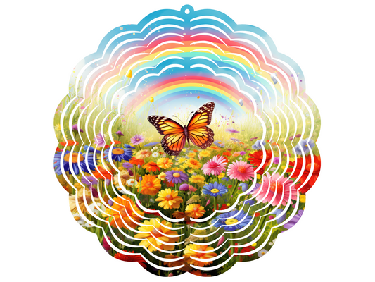 Rainbow Garden Wind Spinner