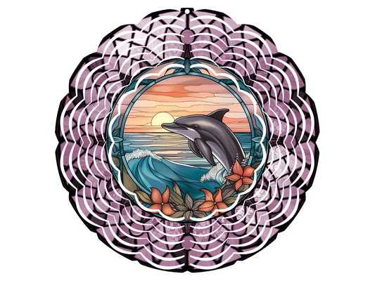 Realistic Dolphin Wind Spinner