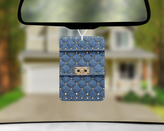 Denim Inspired Car Air Freshener (004) Square