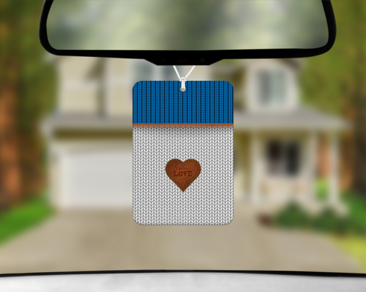Knitted Inspired Car Air Freshener (032) Square