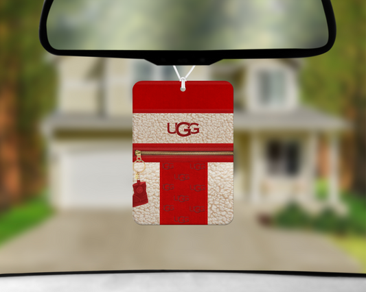 Ugg Inspired Car Air Freshener (006) Square