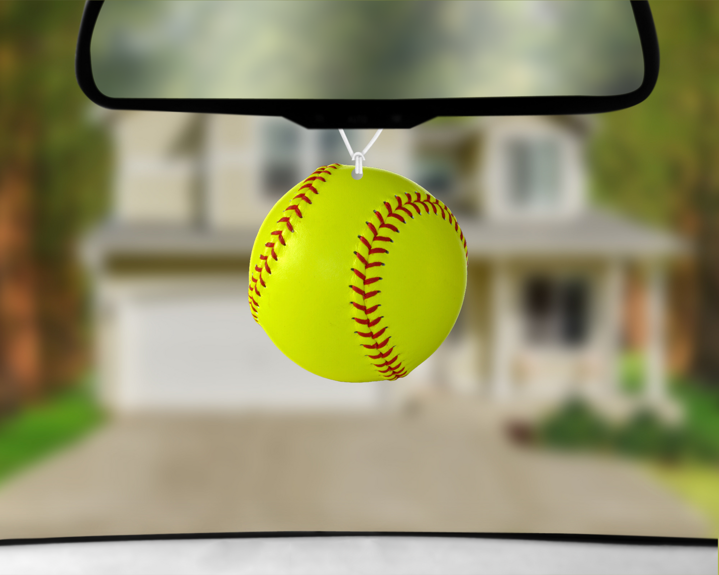 Softball Car Air Freshener