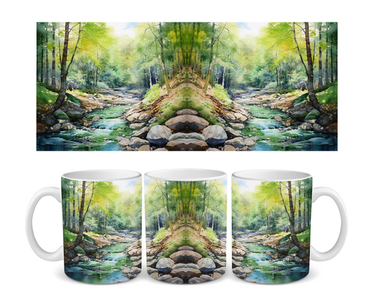 River Runs Through It Ceramic Mug