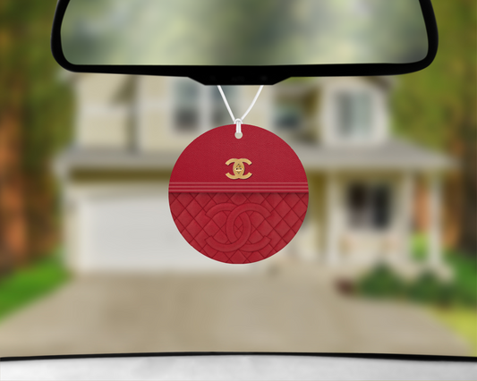 Chanel Inspired Car Air Freshener (005) Round