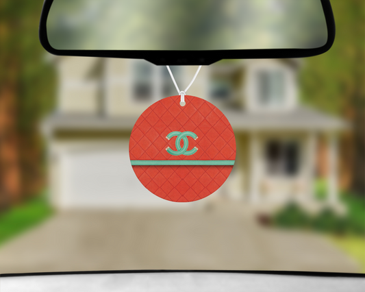 Chanel Inspired Car Air Freshener (003) Round