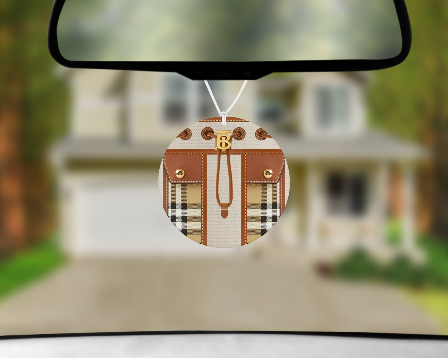 Burberry Car Air Freshener (005) (Round)