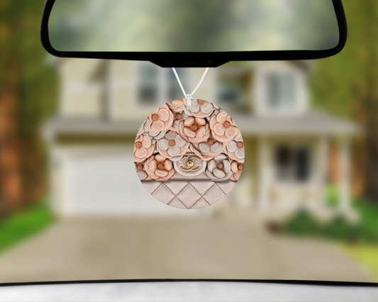 Chanel Inspired Car Air Freshener (002) Round