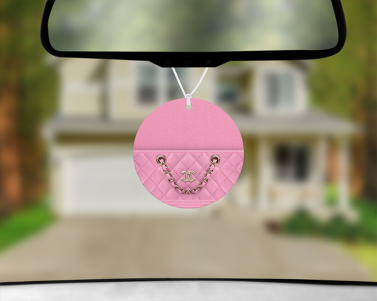 Chanel Inspired Car Air Freshener (001) Round