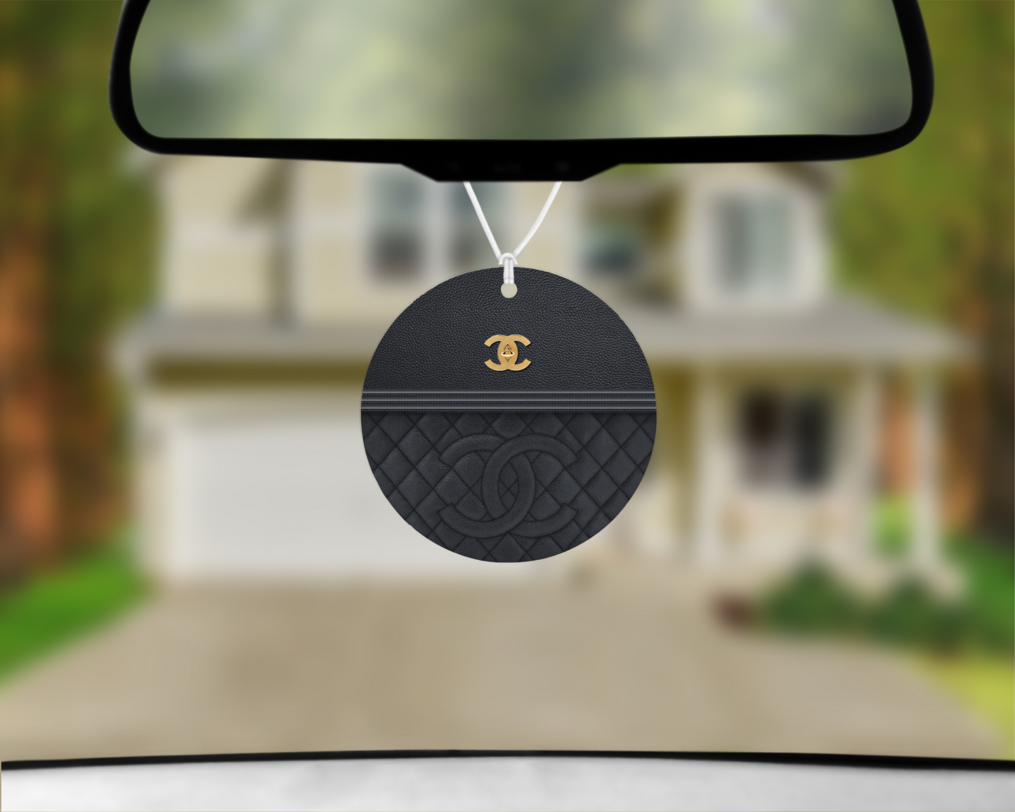 Chanel Inspired Car Air Freshener (008) Round