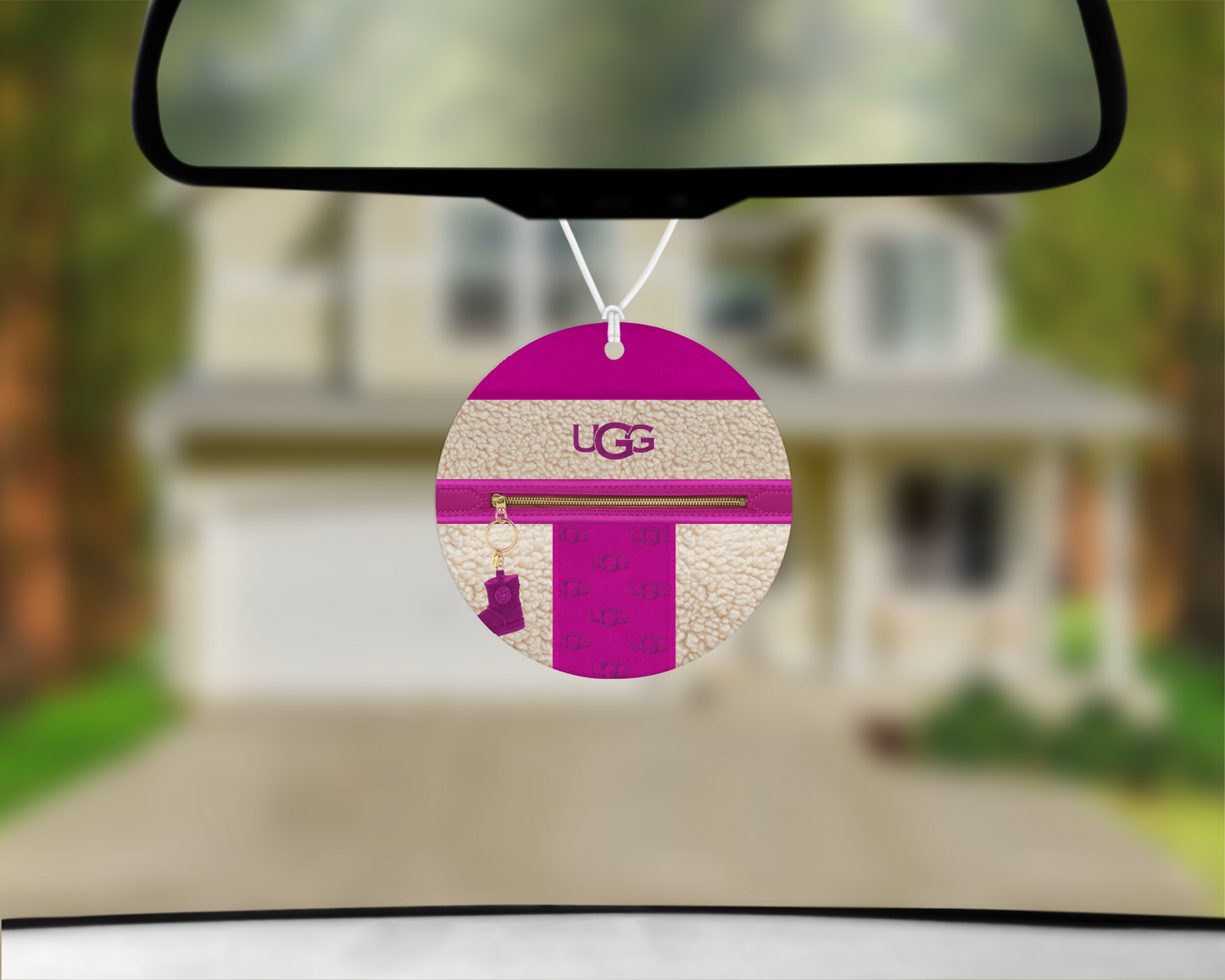 Ugg Inspired Car Air Freshener (001) Round