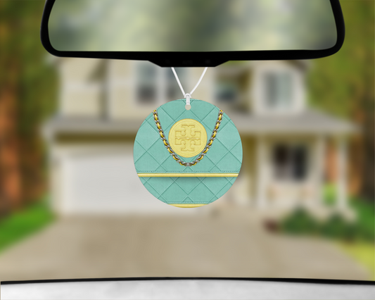 Tory Burch Inspired Car Air Freshener (002) Round