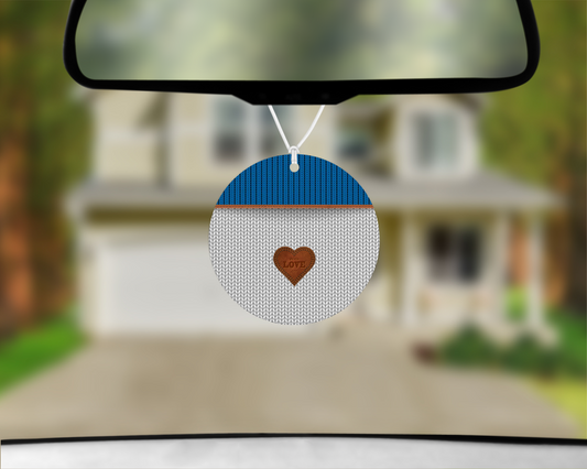 Knitted Inspired Car Air Freshener (032) Round