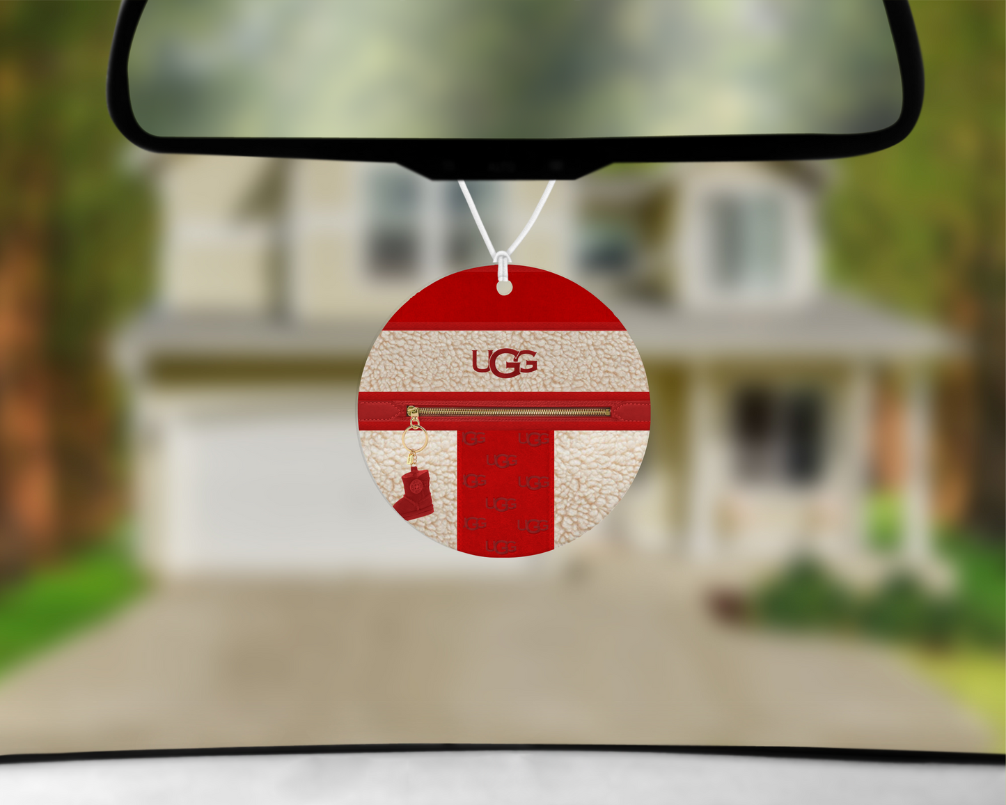 Ugg Inspired Car Air Freshener (006) Round