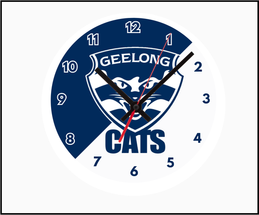 Geelong Cats Clock (Round 001)