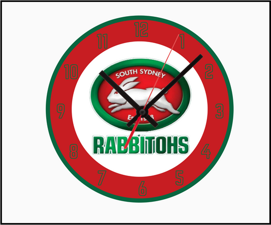 South Sydney Rabbitohs Clock (Round 002)