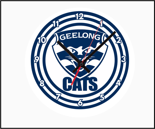 Geelong Cats Clock (Round 002)