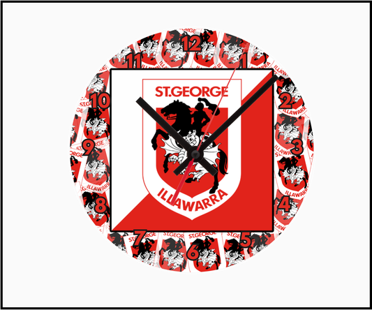 St George Dragons Clock (Round 004)