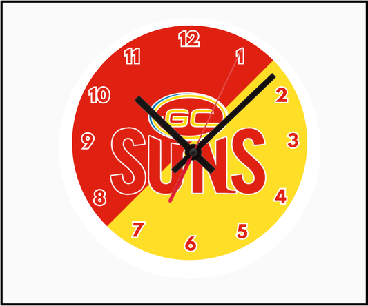 Gold Coast Suns Clock (Round 001)