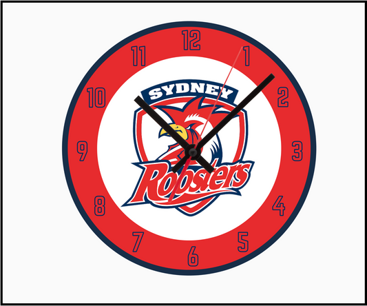 Sydney Roosters Clock (Round 002)