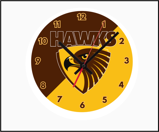 Hawthorn Hawks Clock (Round 001)