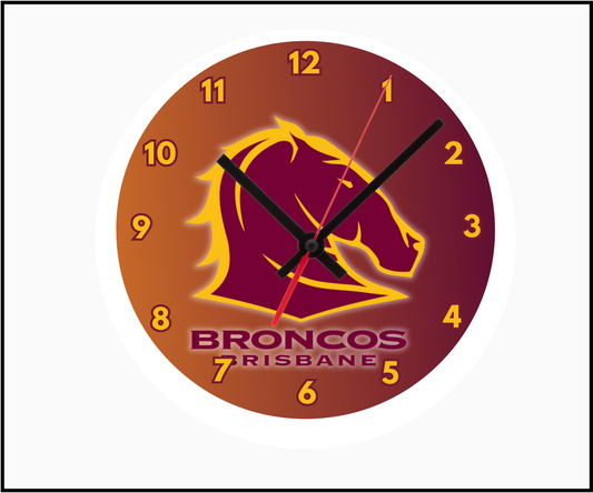 Brisbane Broncos Clock (Round 001)