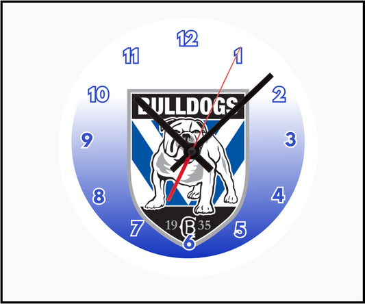 Canterbury Bulldogs Clock (Round 001)