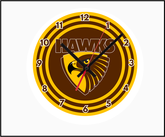 Hawthorn Hawks Clock (Round 002)