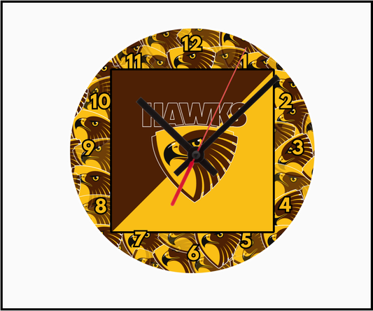Hawthorn Hawks Clock (Round 003)