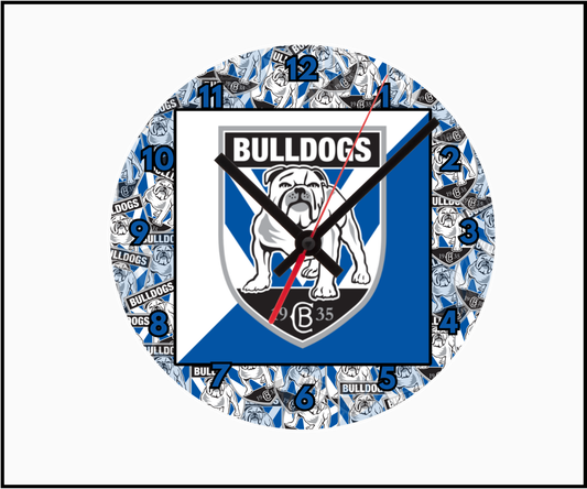 Canterbury Bulldogs Clock (Round 004)